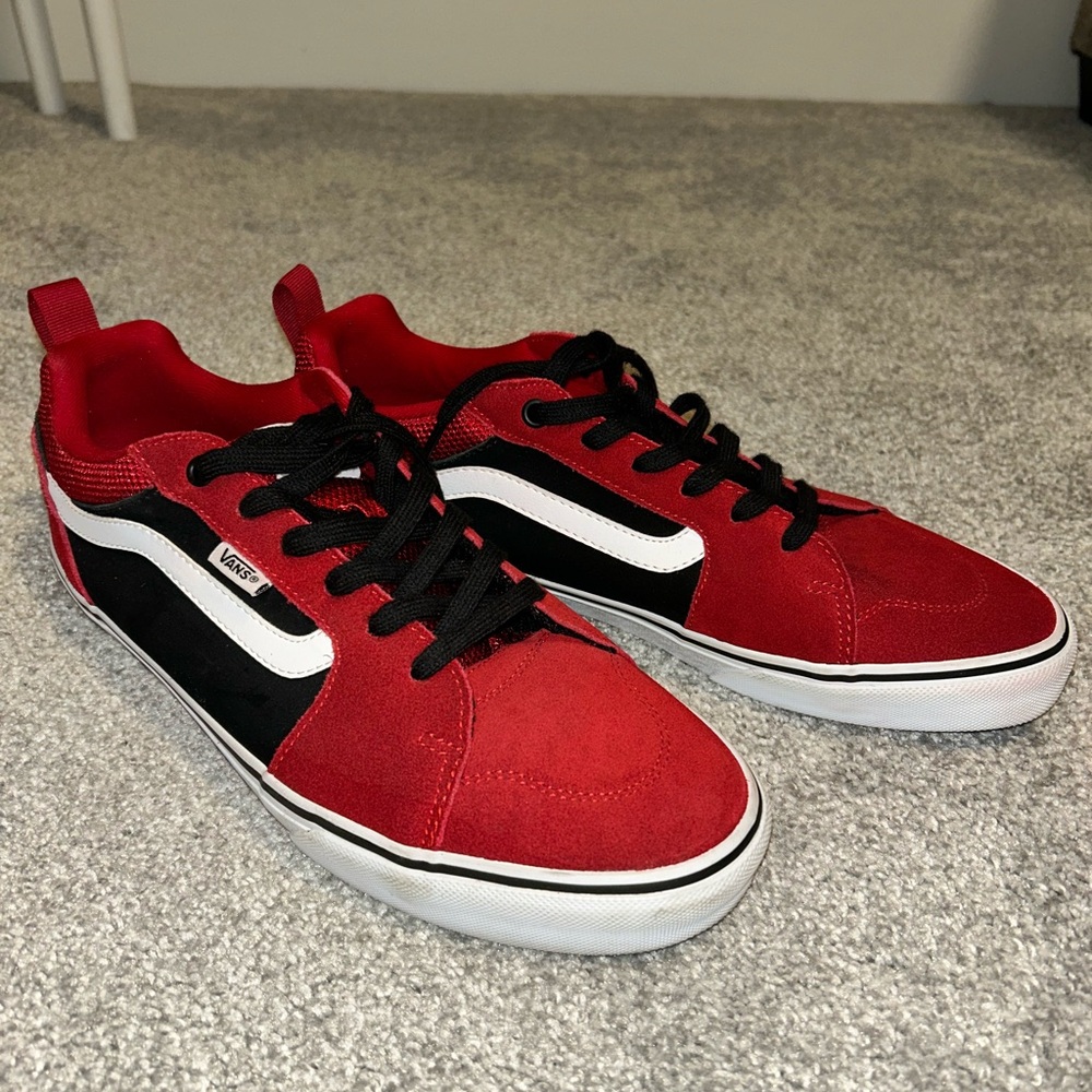 Vans- red and black- men’s 11
